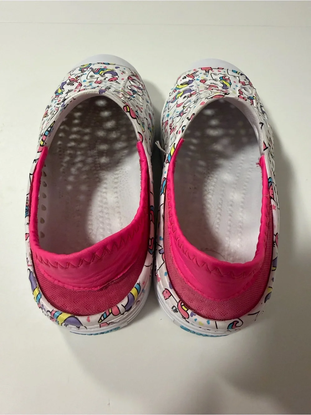 Skechers Foamies Guzman Steps Unicorn Girls Water Shoes Slip On - SZ 13